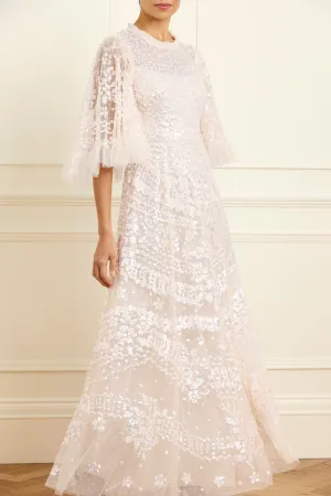 Anais Sequin Gown Smooth Line Cool Tone