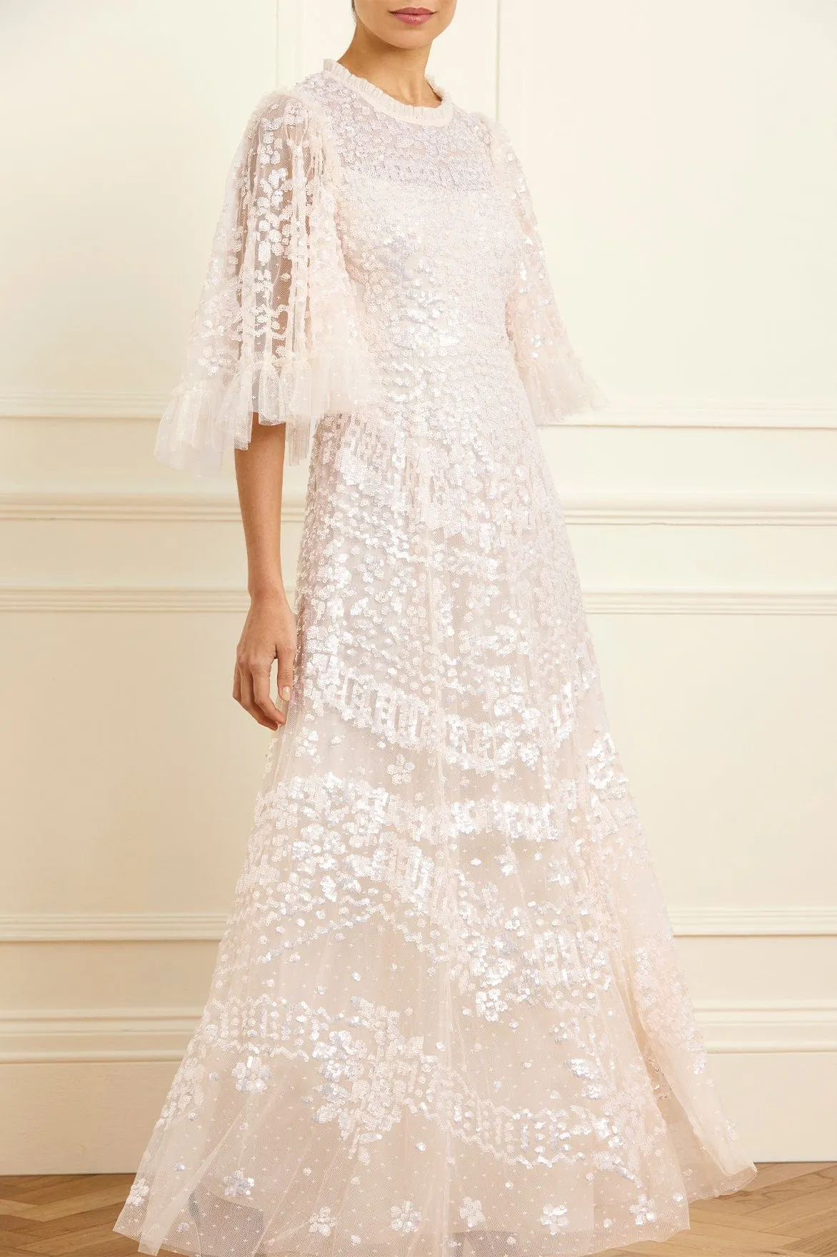 Anais Sequin Gown Smooth Line Cool Tone