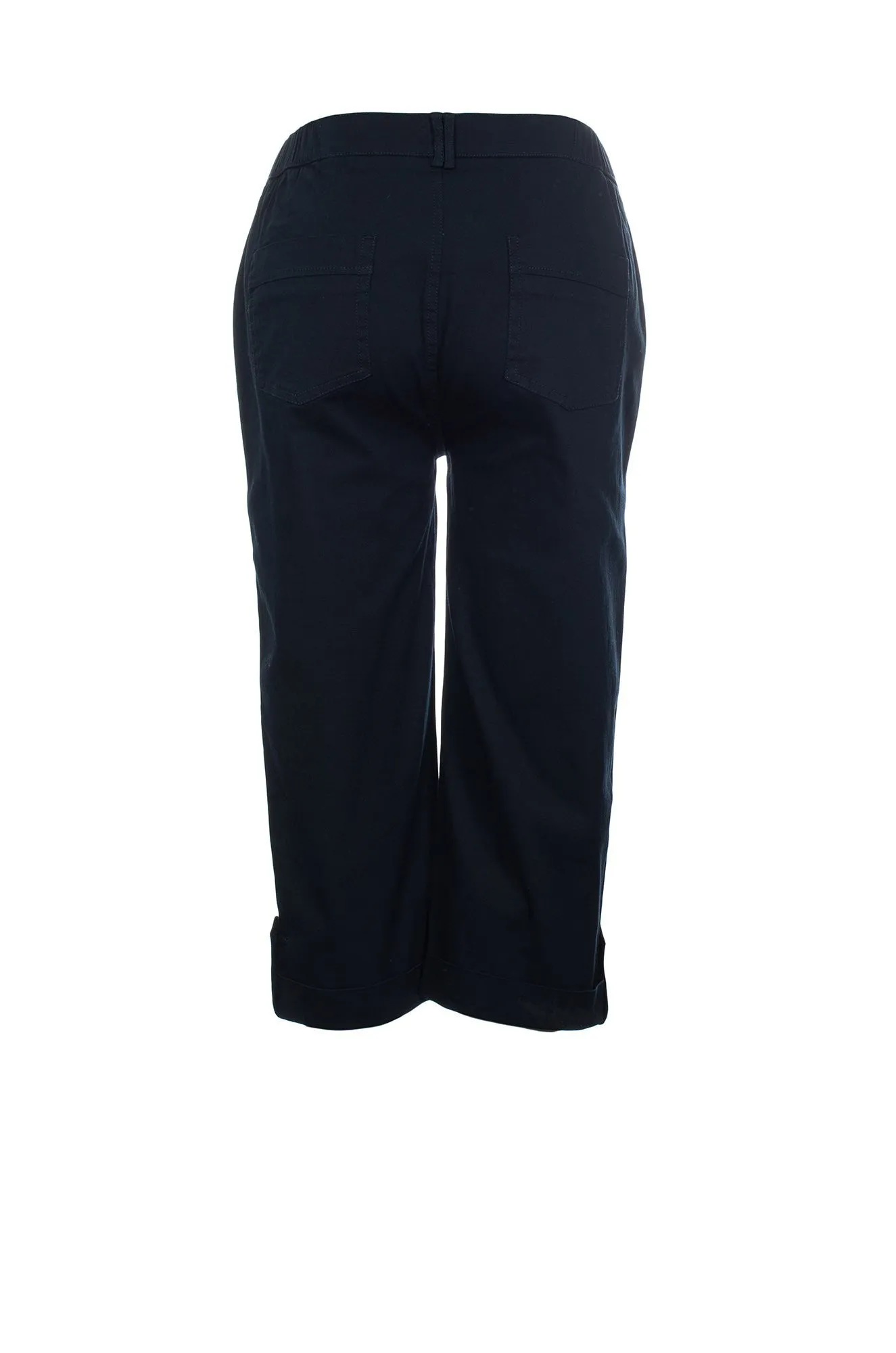 Breathable Comfort Design Breathable fabric Mid calf Pants | NAVY | 6812C1