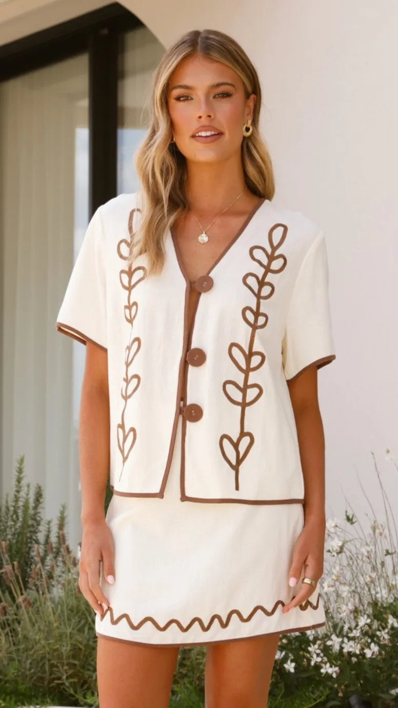 Energy Mood MachineWashable Easton Top - Cream