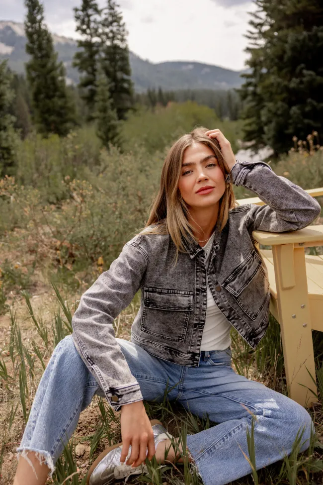 Soft Fleece Lining My Favorite Black Wash Denim Jacket