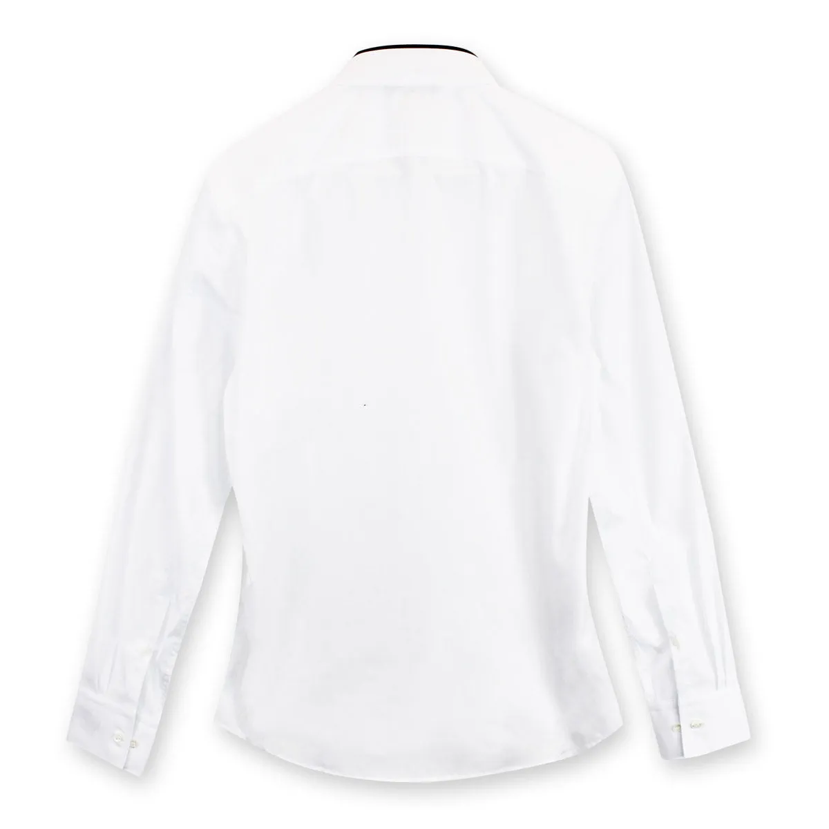 Dimensional Stability Weave Neil Barrett - Point Collar Shirt in White