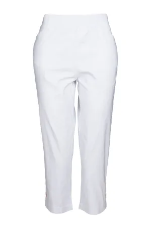 Platinum Bengaline Mid Calf Pant | WHITE | 6303C1 Casual Must-Have Sport Performance