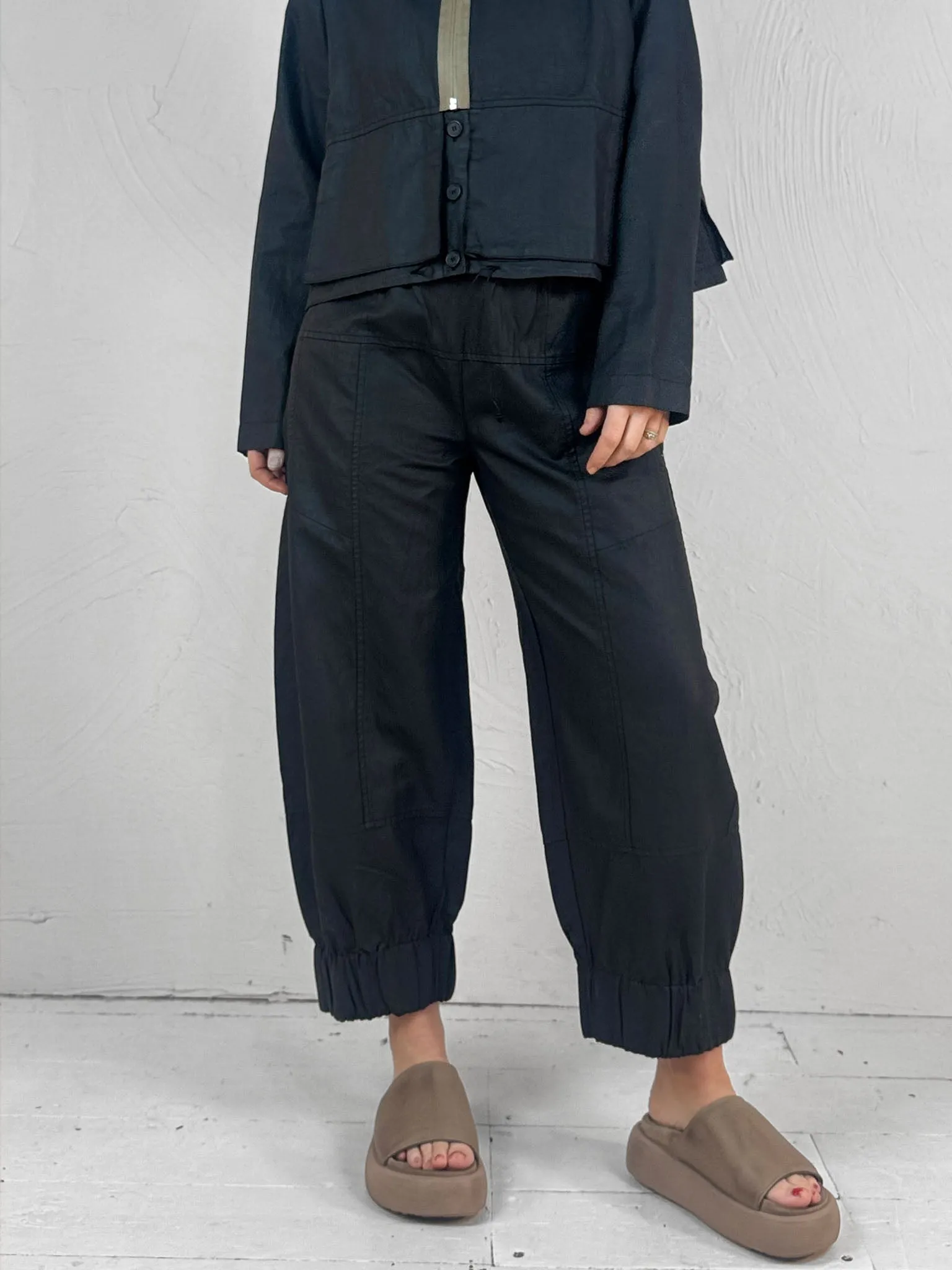 Lurdes Bergada Coated Trousers 080- 2 Colours Durable Comfort Hidden pockets