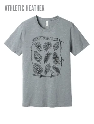 Pinecones ?? Heather T-Shirt Versatile Piece Light and Soft