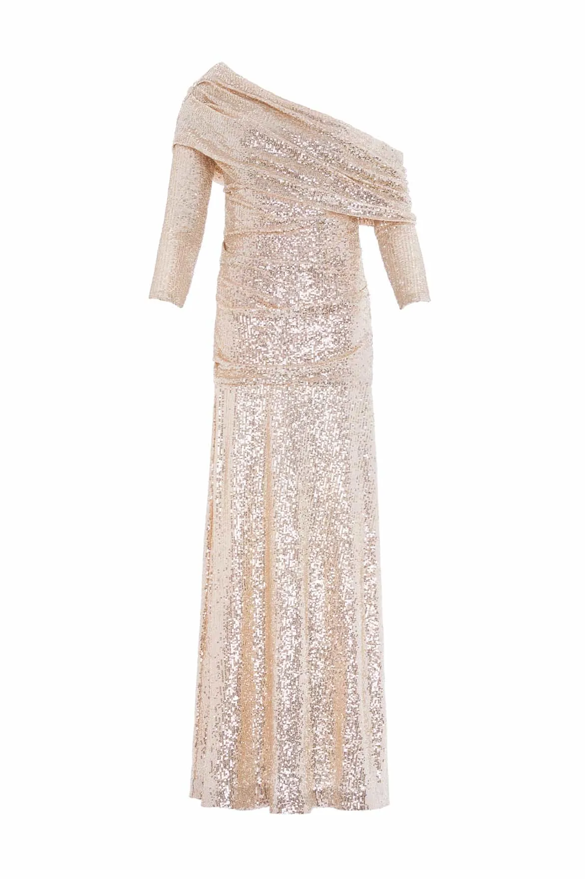 Chic Vibe Light Wear Nova One-Shoulder Ankle Gown