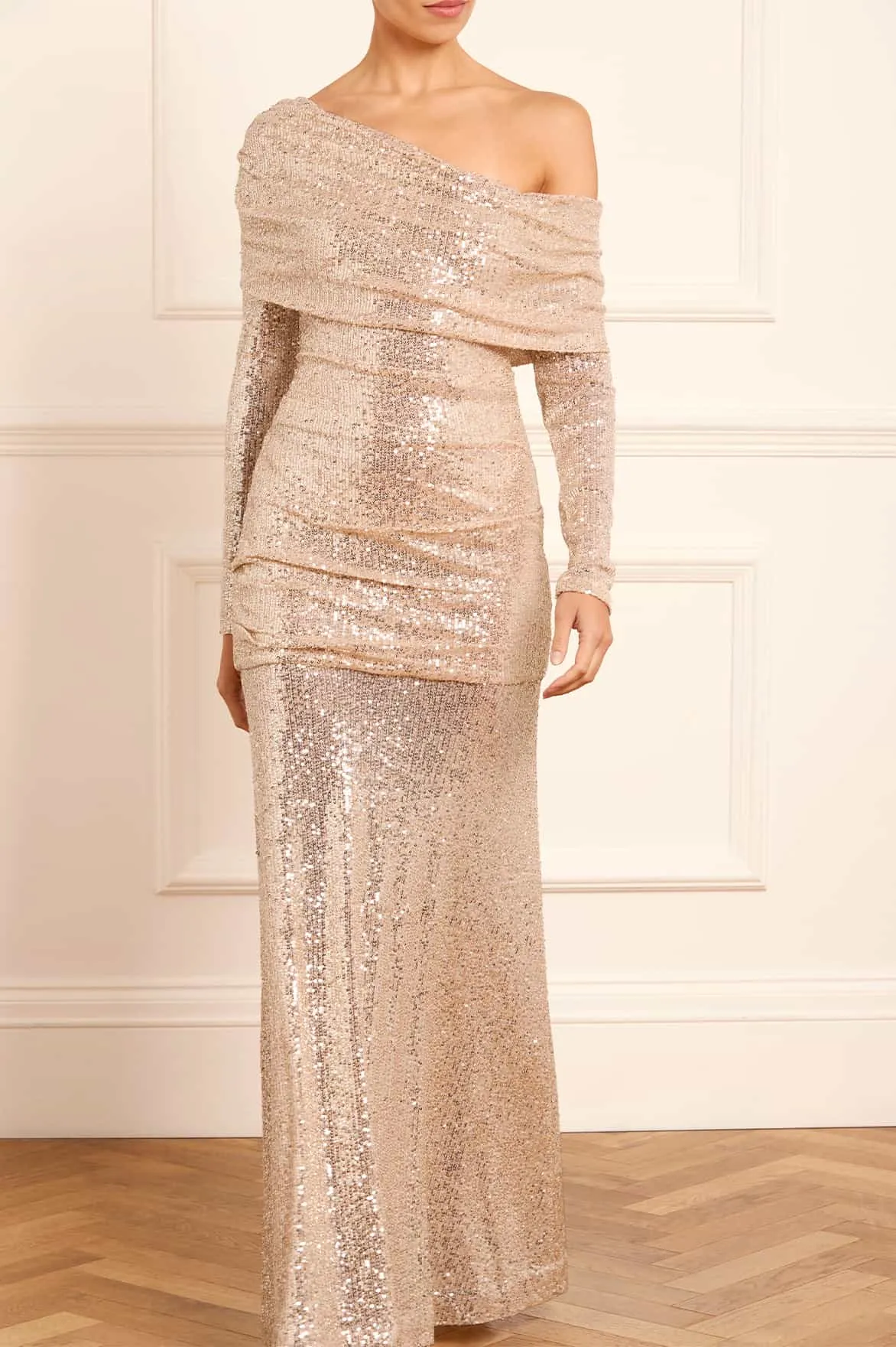 Nova One-Shoulder Ankle Gown Easy Flow