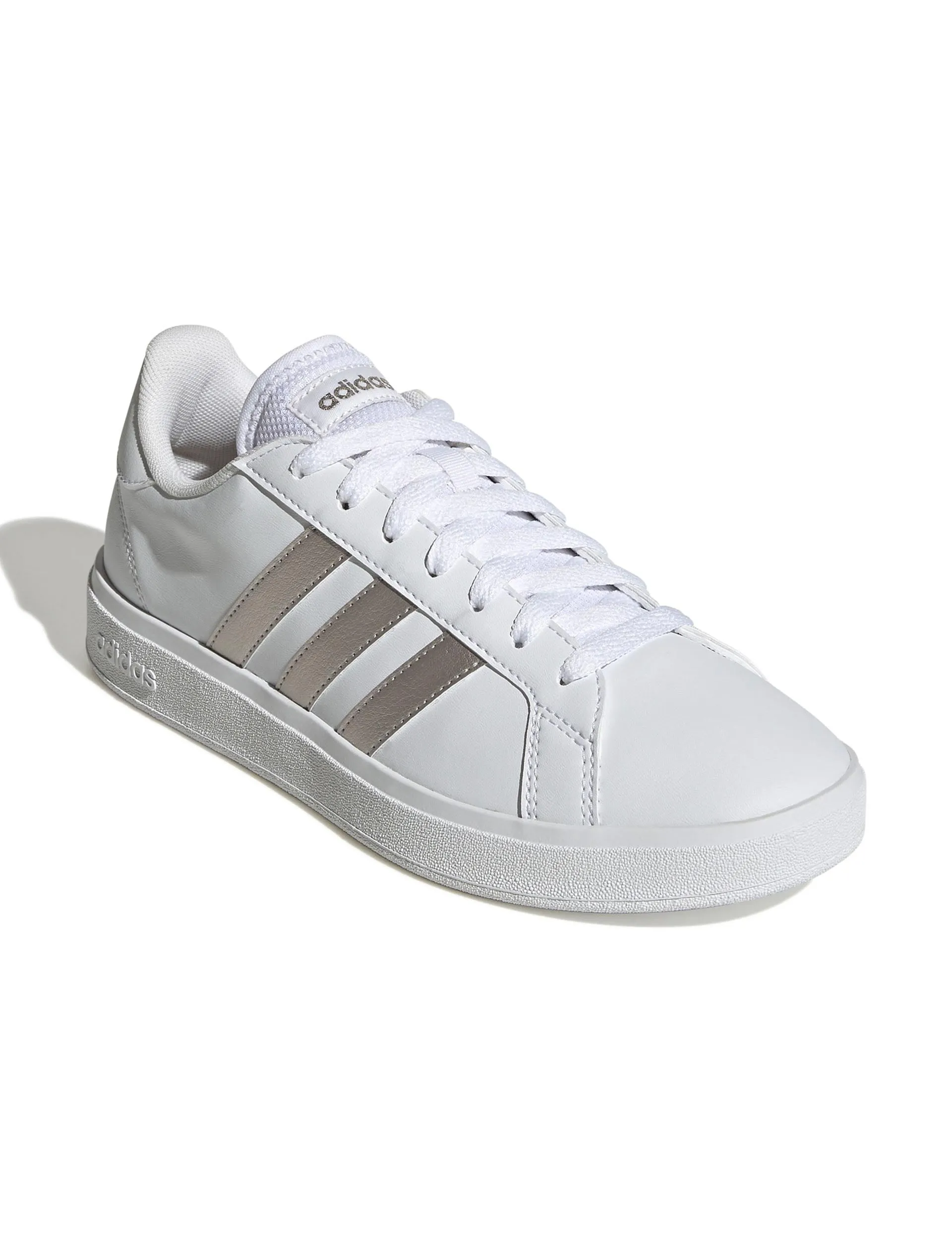 Grand Court Base 2.0 Shoes - Cloud White/Platinum Metallic Practical Design