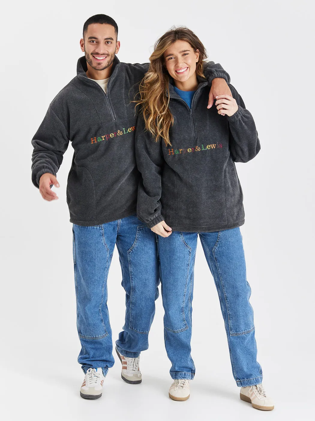 Flexible Fit Snow Chill OG 1/4 Zip Fleece Grey