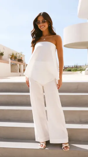 Ohara Top - White NonBindingEdges WindResistantWeave