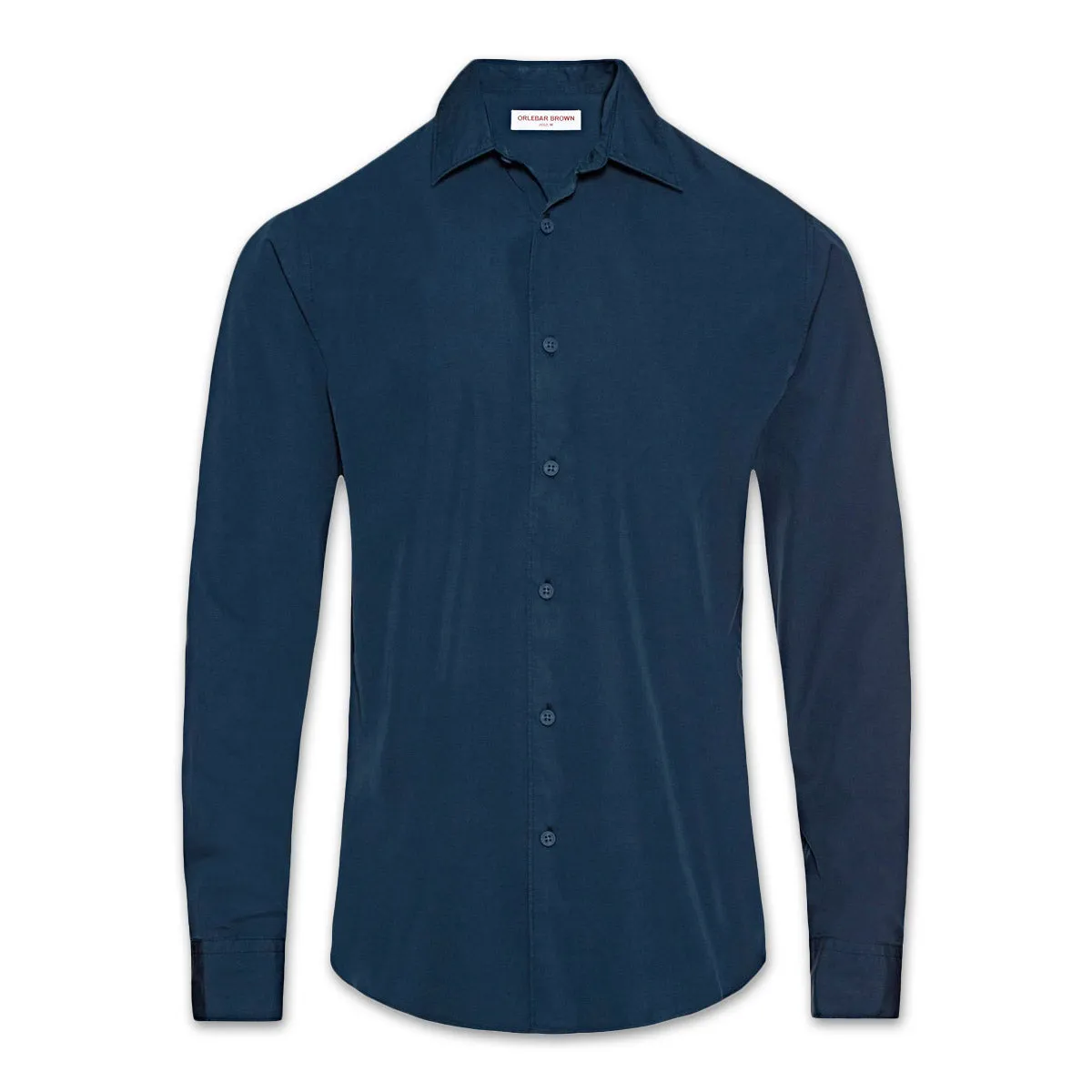 Standard Body Fit Flexible Fit Orlebar Brown - Giles GD Tailored Fit Shirt in Blue Slate
