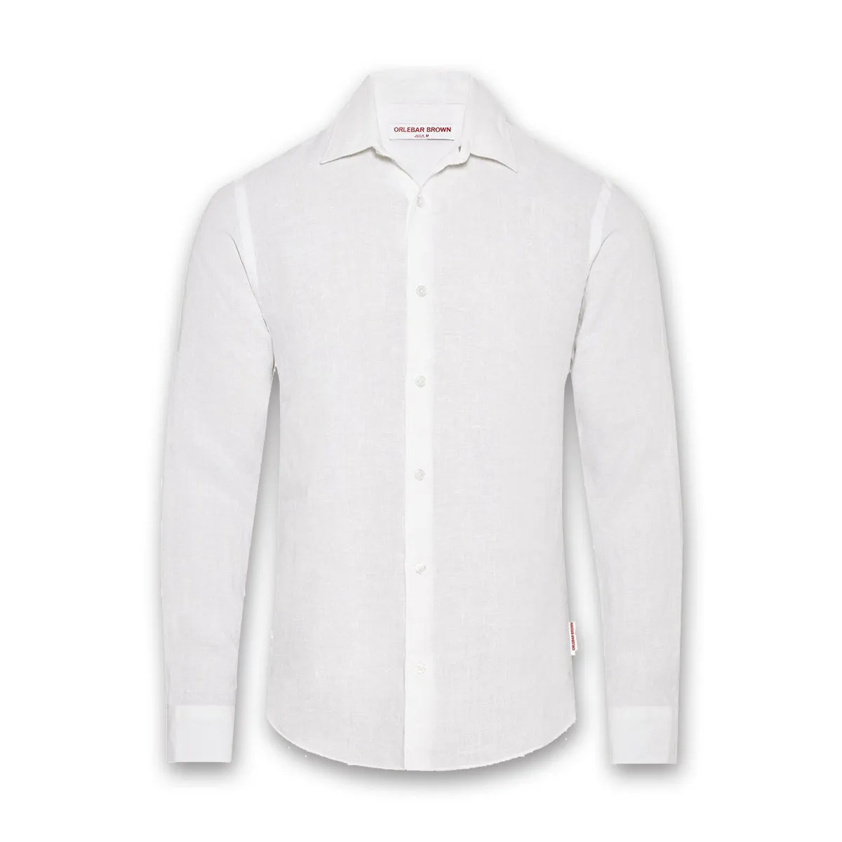 All-Weather Wear Orlebar Brown - Giles Linen LS Shirt in White