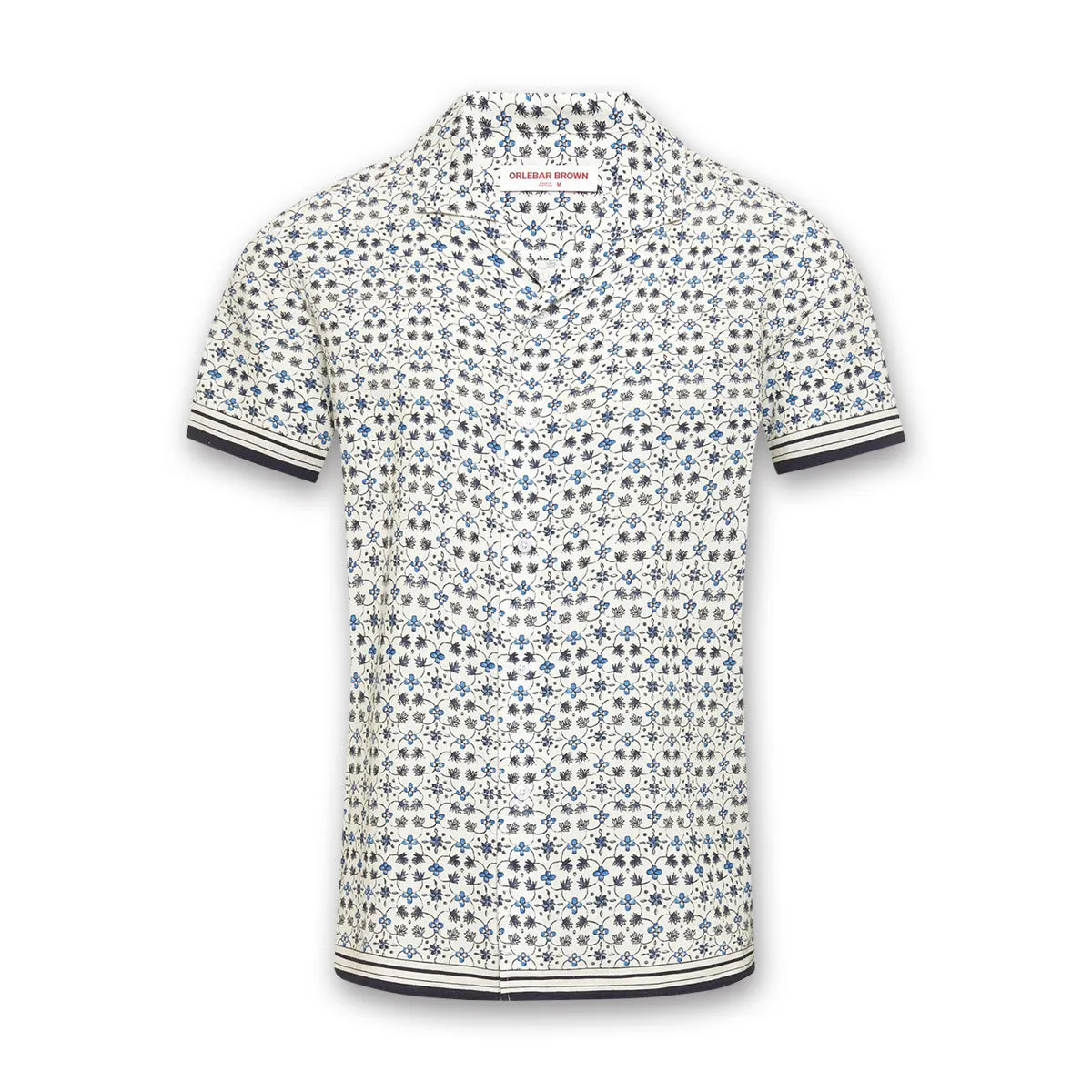 Indoor clothing Comfortable Piece Orlebar Brown - Hibbert Fiore SS Shirt in Cashew