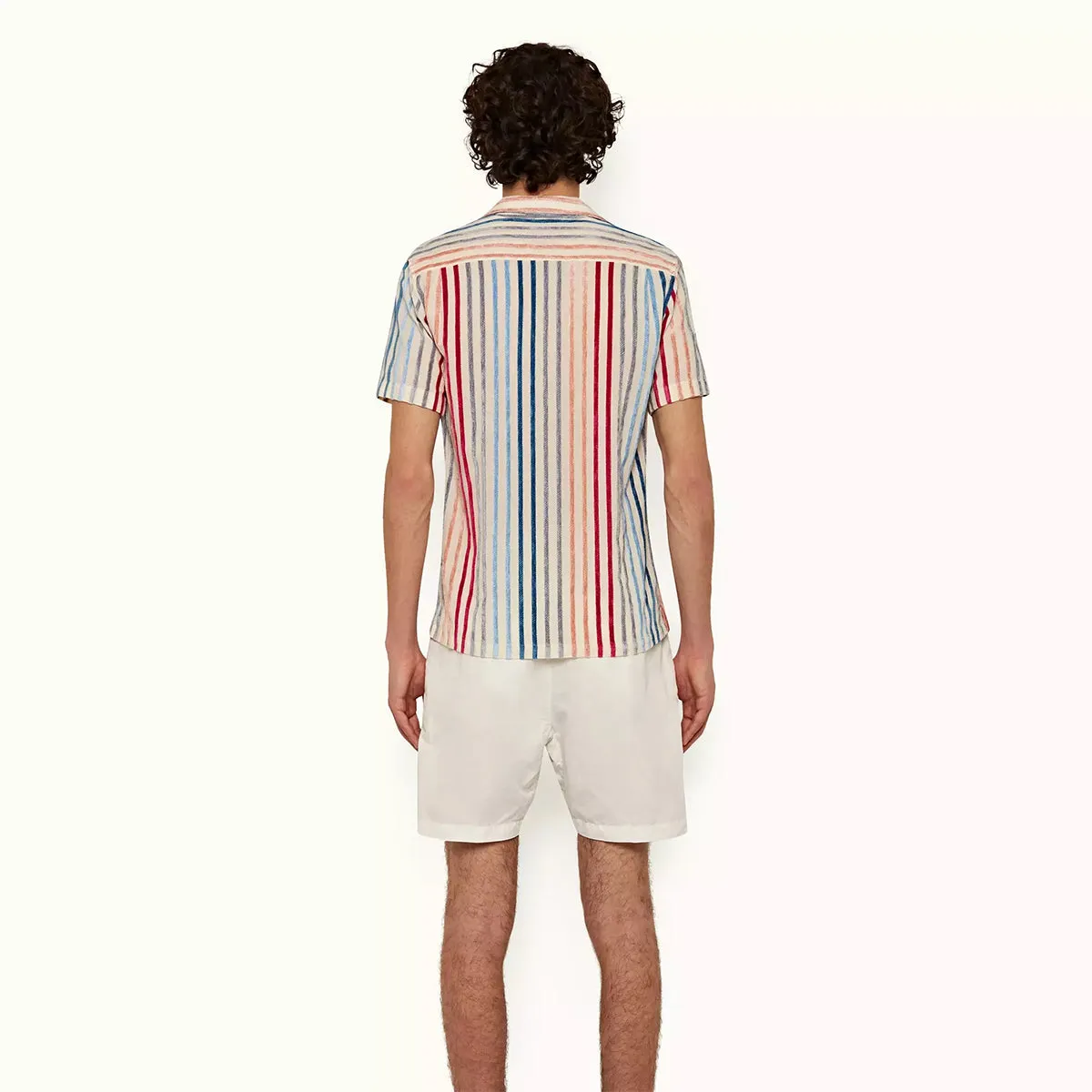 Everyday Essential Soft Knit Orlebar Brown - Hibbert Stripe Shirt in Multi