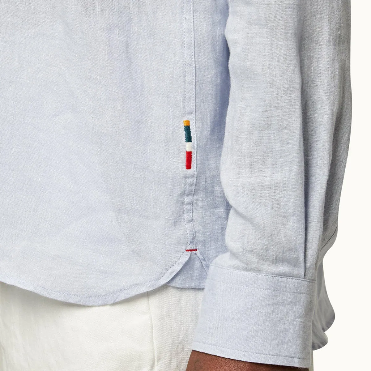 Orlebar Brown - Justin Relaxed Fit Linen Shirt in Hush Comfy Flex