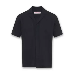 Orlebar Brown - Maitan SS Linen Shirt in Night Iris Pre Shrunk Fabric