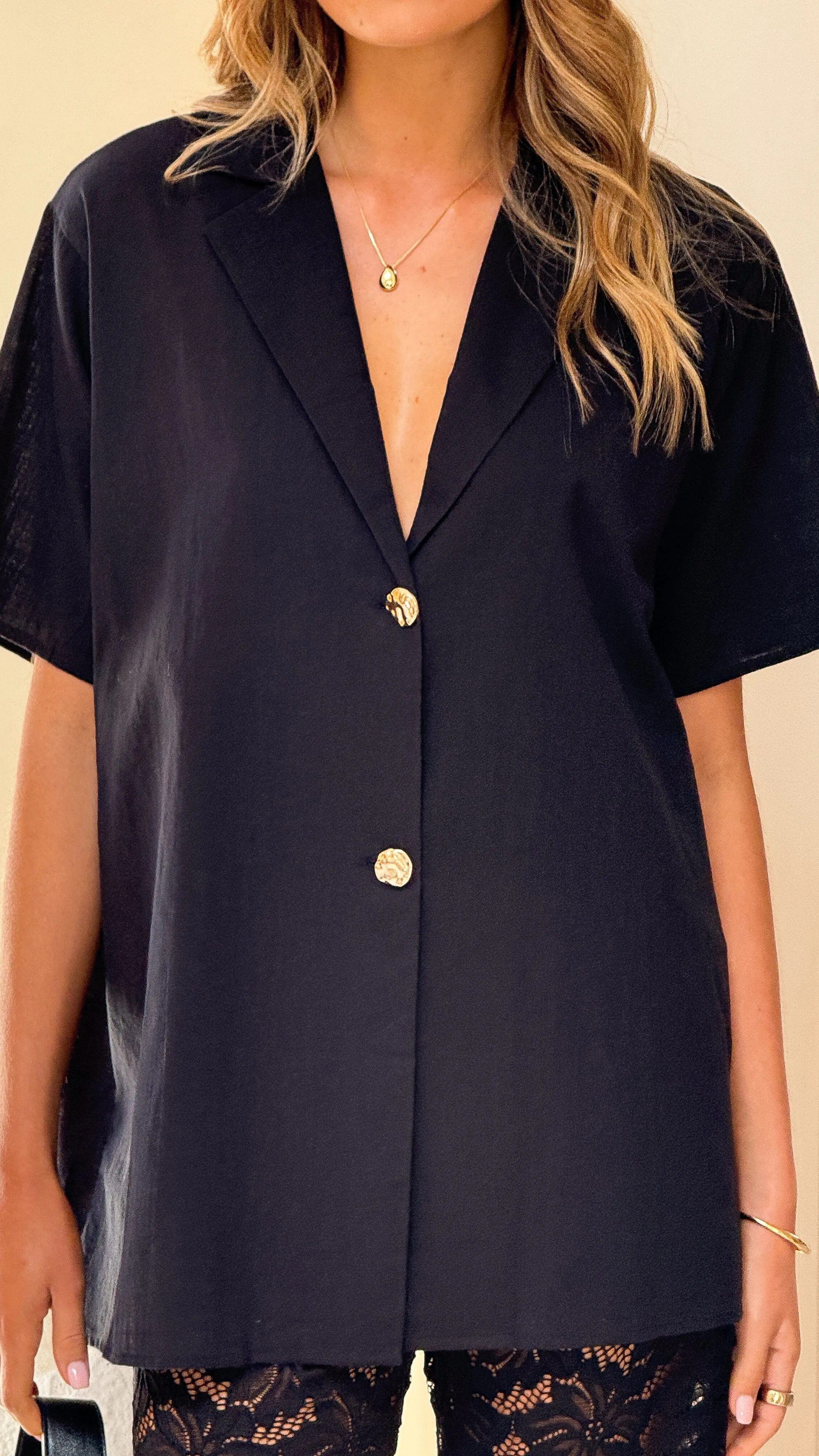 Azura Shirt And Pants Set - Black Wave Core