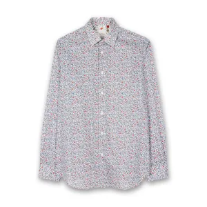 Paul Smith - Tailored Fit 'Liberty Floral' Print Shirt AntiStatic Properties Sporty Look Wear