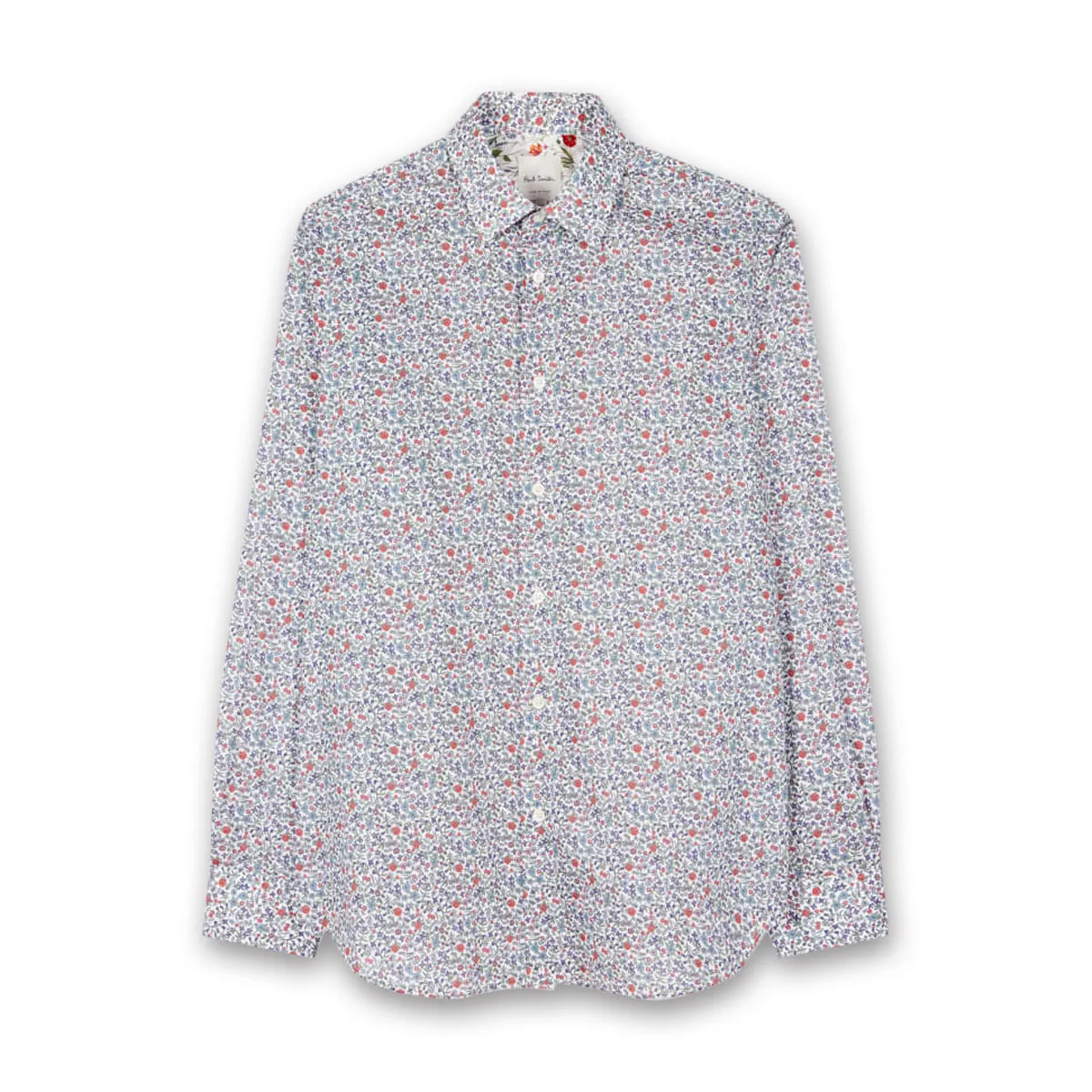 Paul Smith - Tailored Fit 'Liberty Floral' Print Shirt AntiStatic Properties Sporty Look Wear