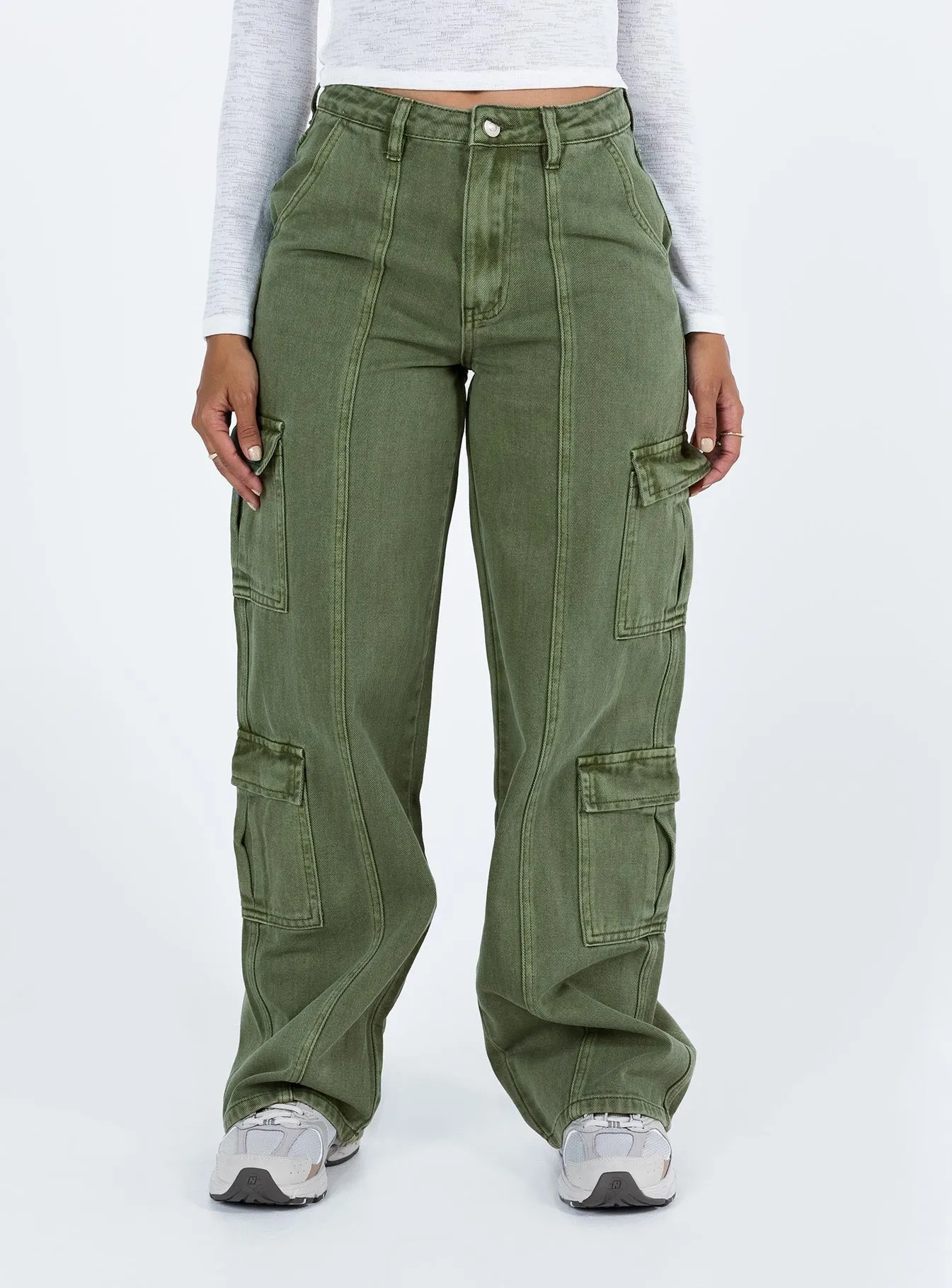Jora Cargo Jeans Green Night Out Bold Look