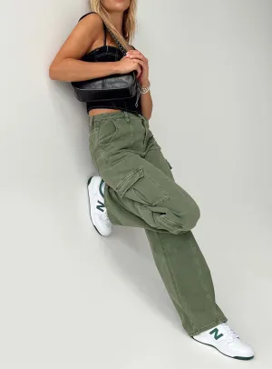 Responsible Denim Production Jora Cargo Jeans Green