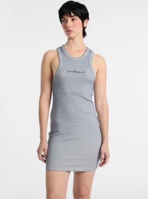 Guess Original Blue Racer Tank Mini Dress Tall Girl