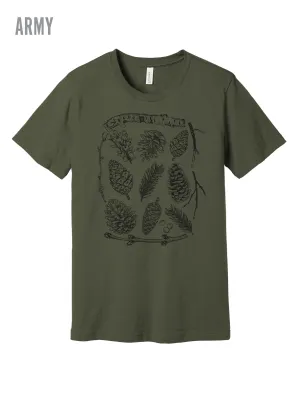 Bold and Comfortable Sporty Style Wear Pinecones ?? Cotton T-Shirt