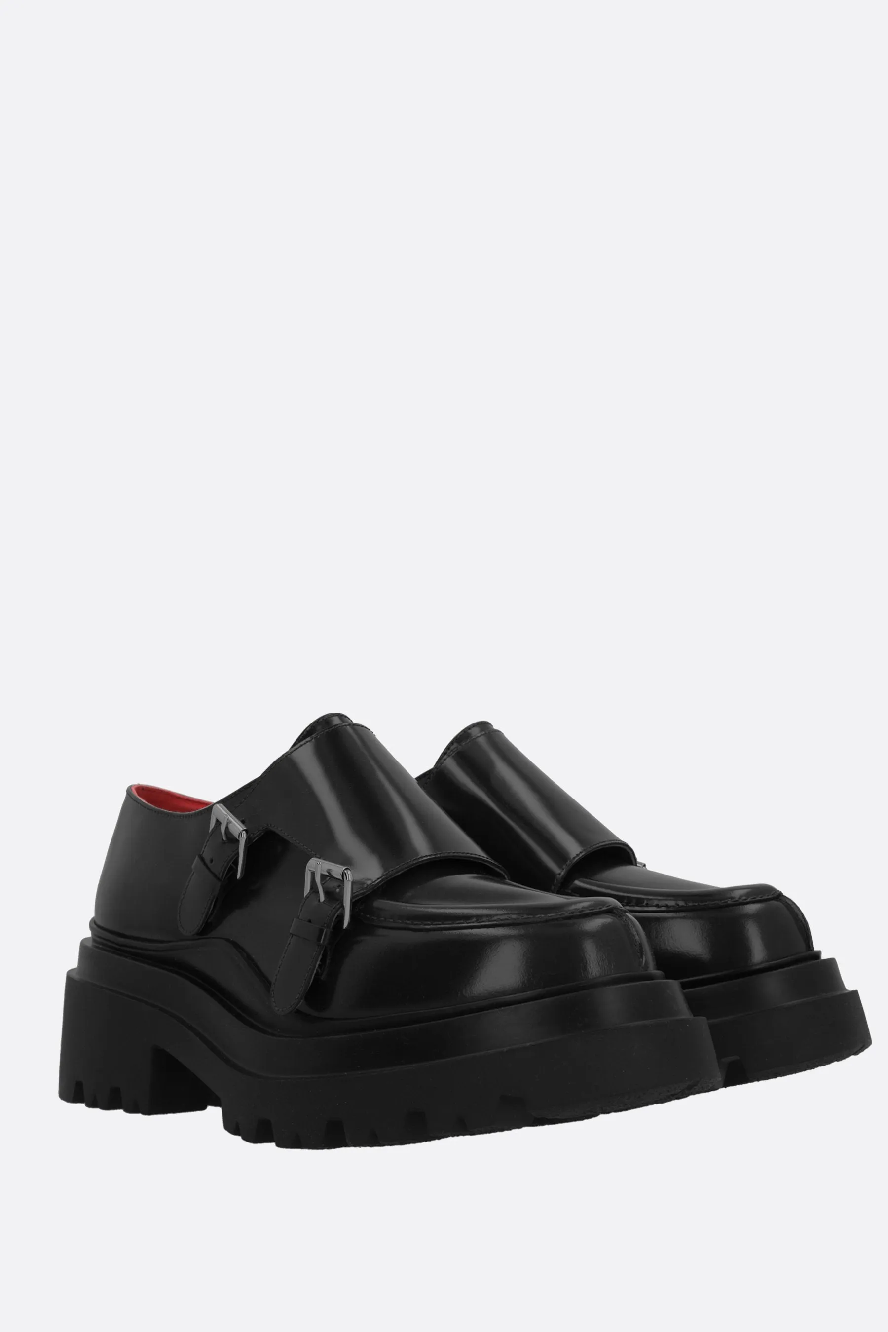 platform loafer in polished leather Lifestyle Ready