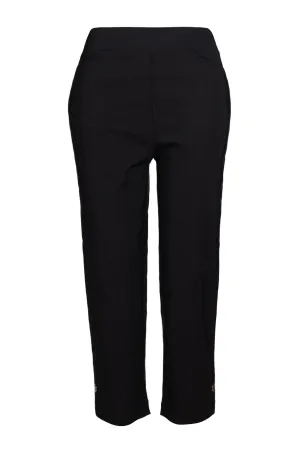 Platinum Bengaline Mid Calf Pant | Black | 6303C1 Casual Performance Wear Friction Resistant Fabric