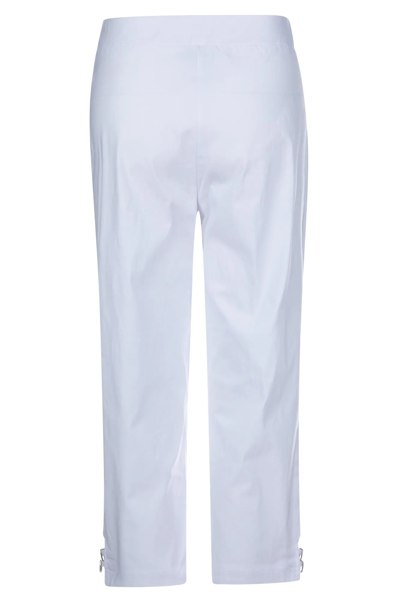 Quick Comfort Design Neutral Shade Platinum Bengaline Mid Calf Pant | WHITE | 6303A1