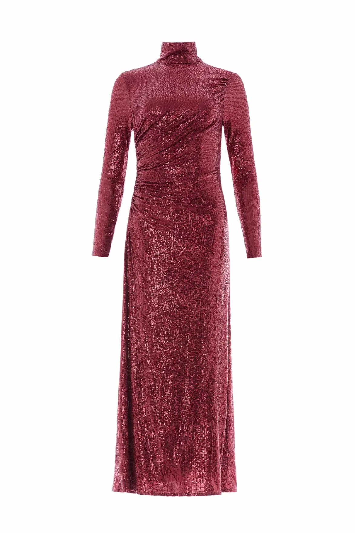 Elegant Appearance Malia Turtleneck Ankle Gown