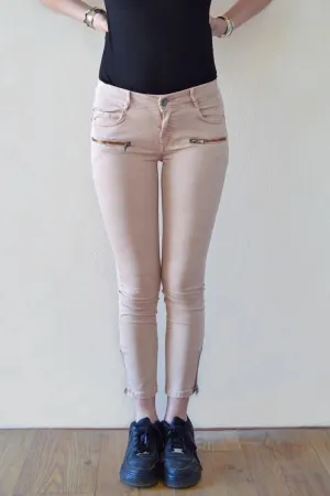 Skinny Ankle Grazer Jeans Neutral Mood Evening Stroll Athlete Fit