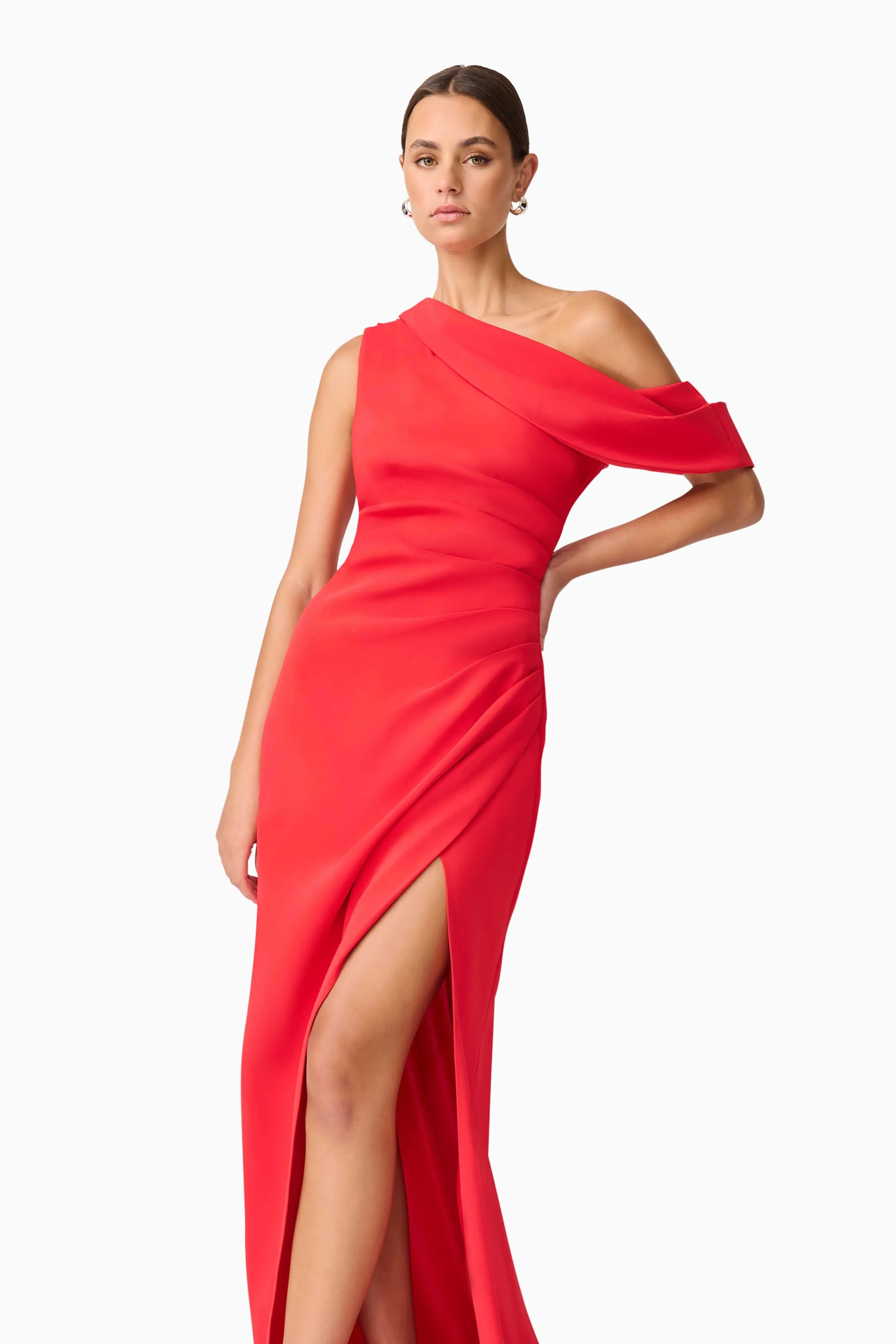 Lounge Outfit Isadora Off The Shoulder Gown in Red
