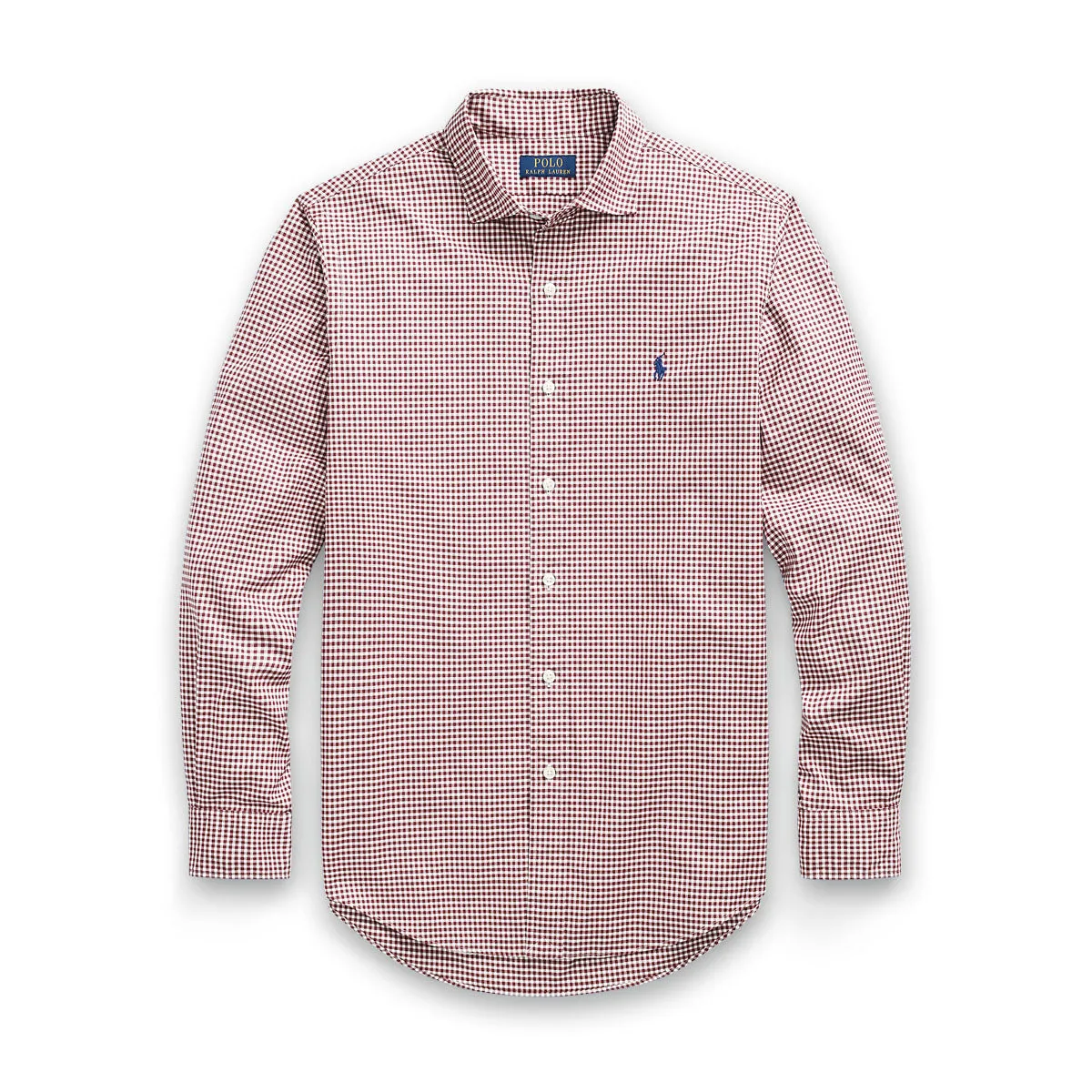 Relaxed Vibe Soft Comfort Wear Polo Ralph Lauren - Slim Fit Poplin Check Shirt in Red/White
