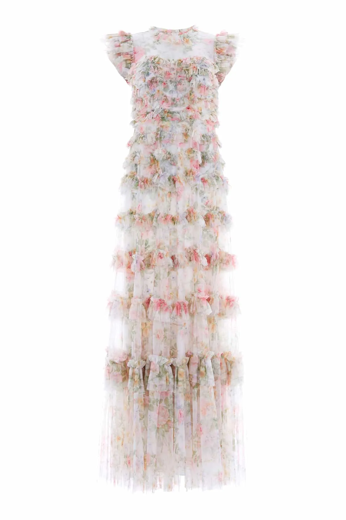 Pompadour Garden Round Neck Gown City Casual