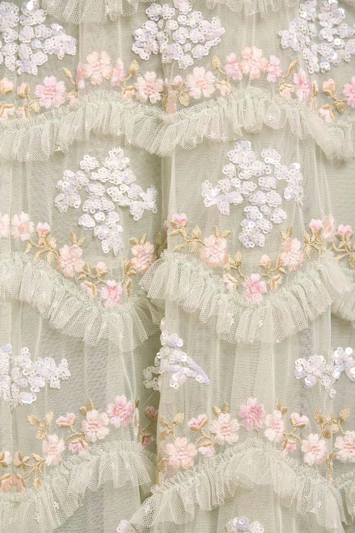 Flowing Design Daisy Wave Ankle Gown