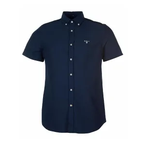 Barbour - Oxford 3 Tailored Fit SS Shirt in Navy SeamlessSidePanels