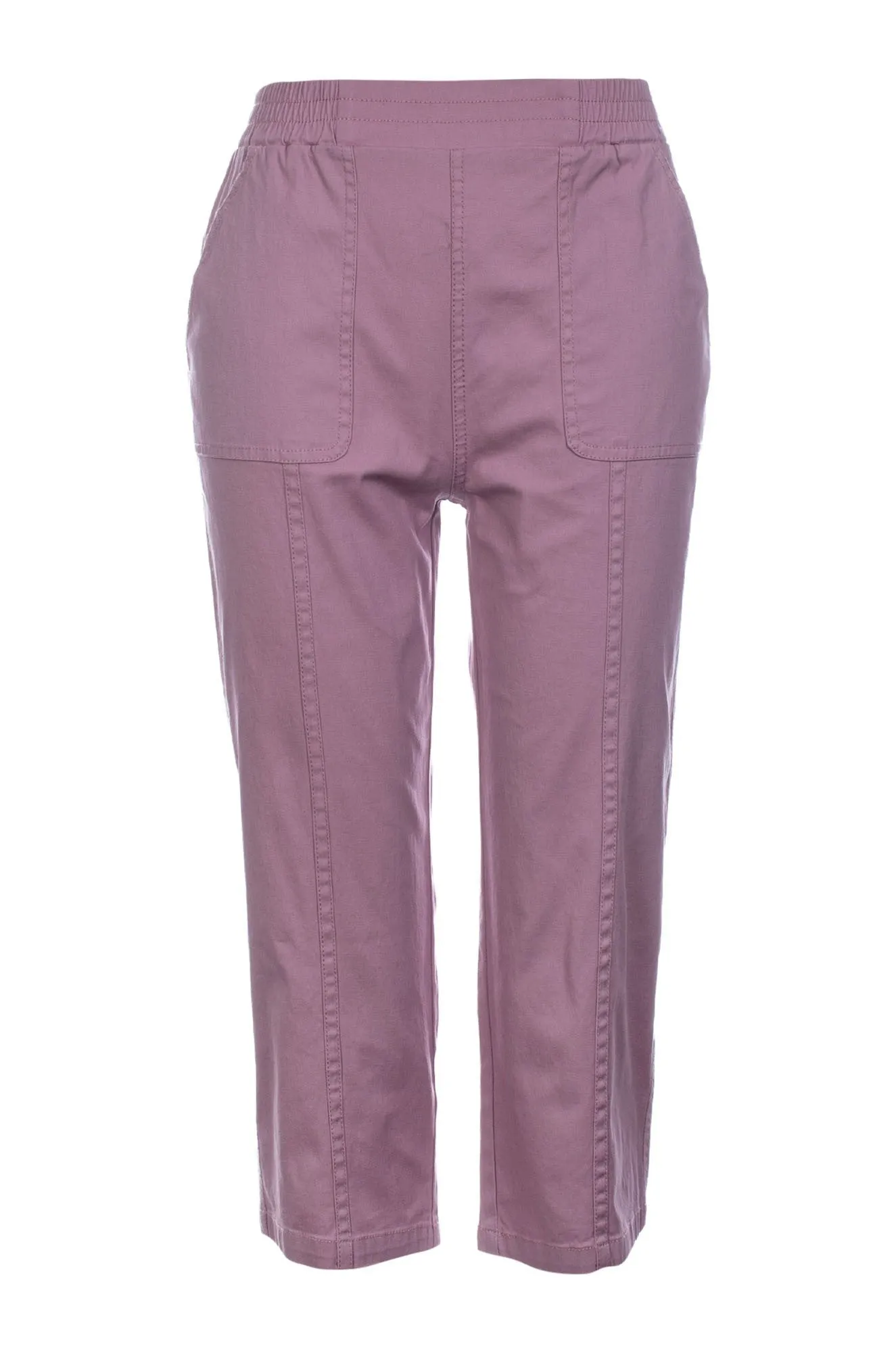 AdjustableWaistband Mid Calf Pants | PETAL | 6816C1