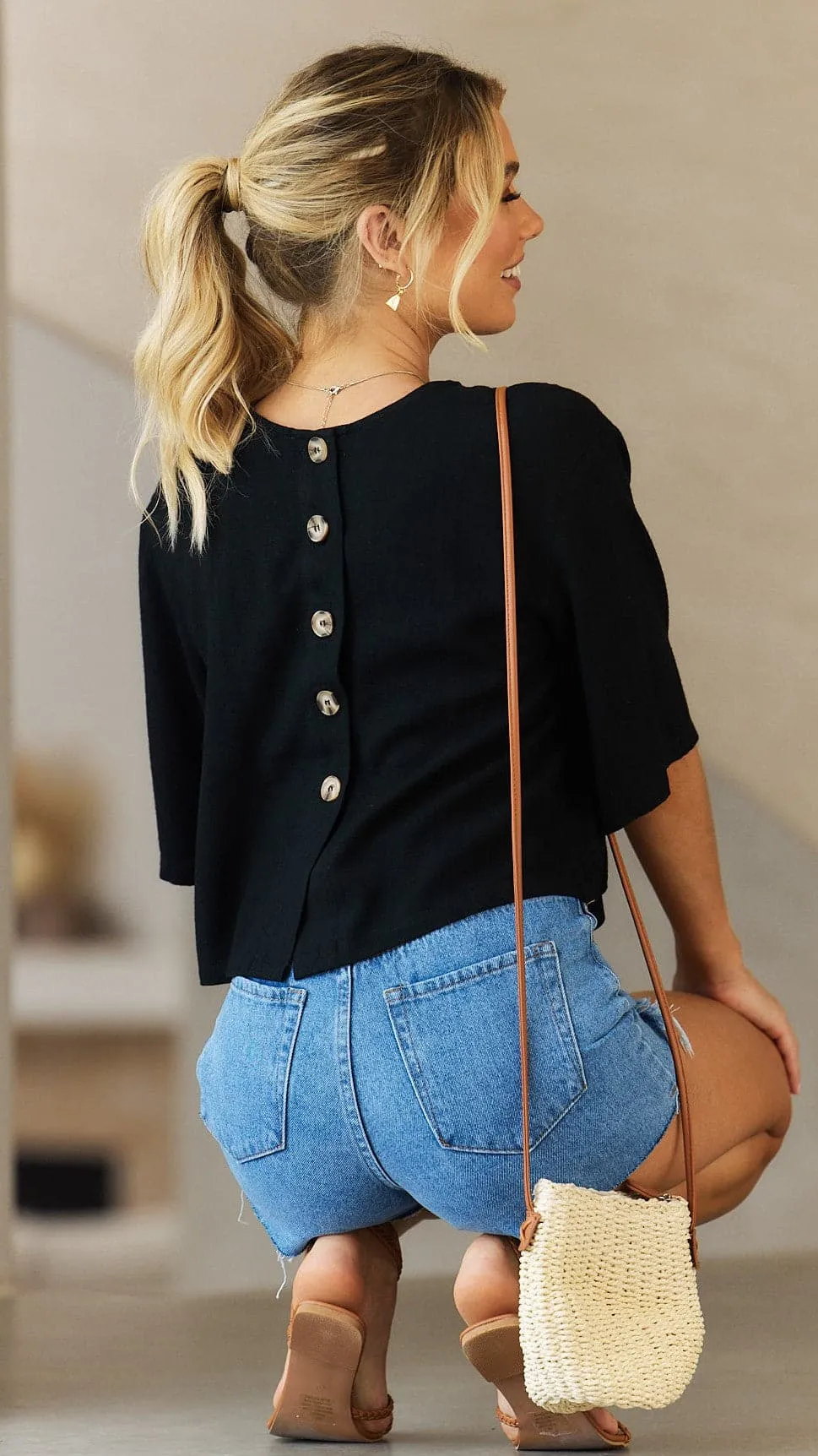 Charlotte Top - Black MultiPocketDesign