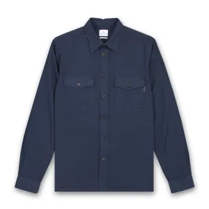 Stretch Material PS Paul Smith - Patch Pocket Shirt in Inky Blue