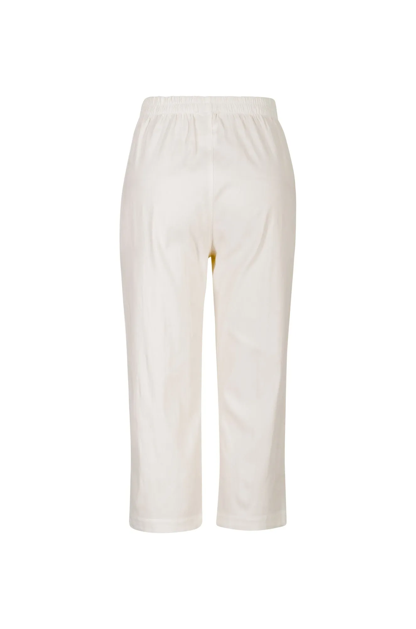 Pull on Mid Calf Pants | WHITE | 0507A1 Functional Layers