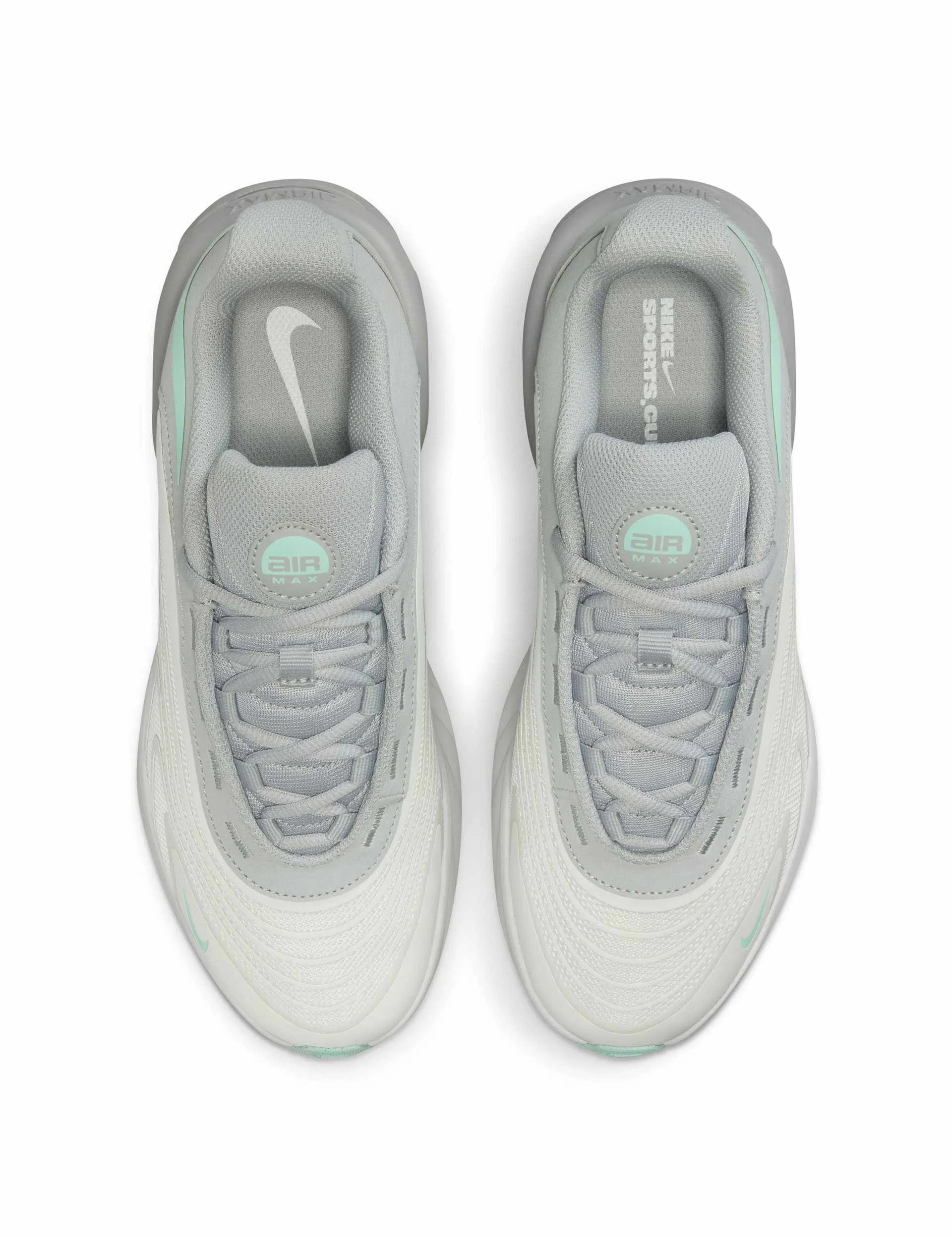 Compact Style Pet Jog Air Max Fire Shoes - Summit White/Mint Foam/Light Smoke Grey