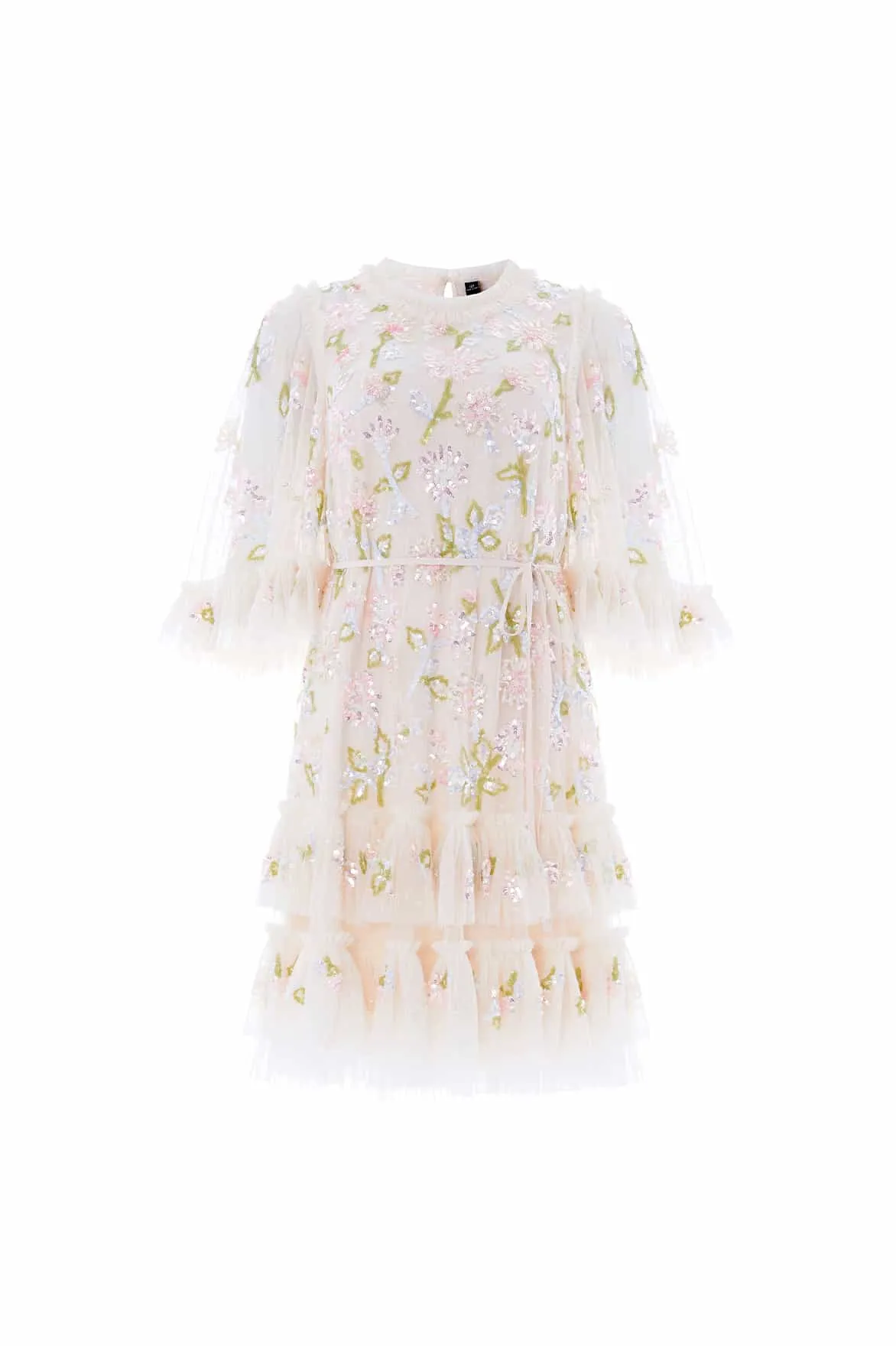 Sequin Dandelion Gloss Mini Dress Flare Breeze