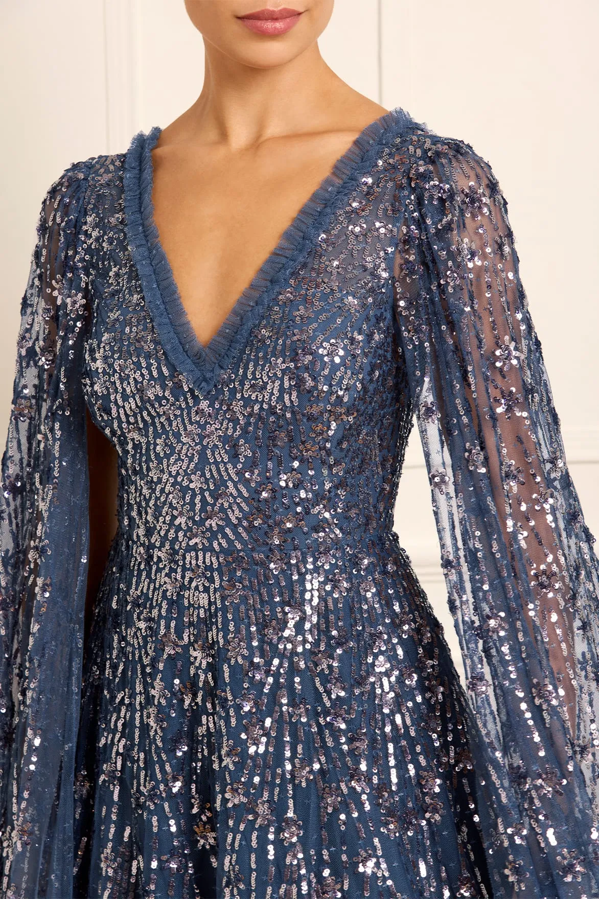 Casual and Smart Dew Tone Comet Ankle Gown