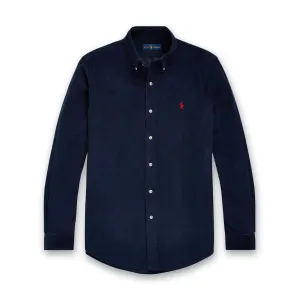 Oeko Tex Certified Active Lifestyle Polo Ralph Lauren - Slim Fit Corduroy Shirt in Navy