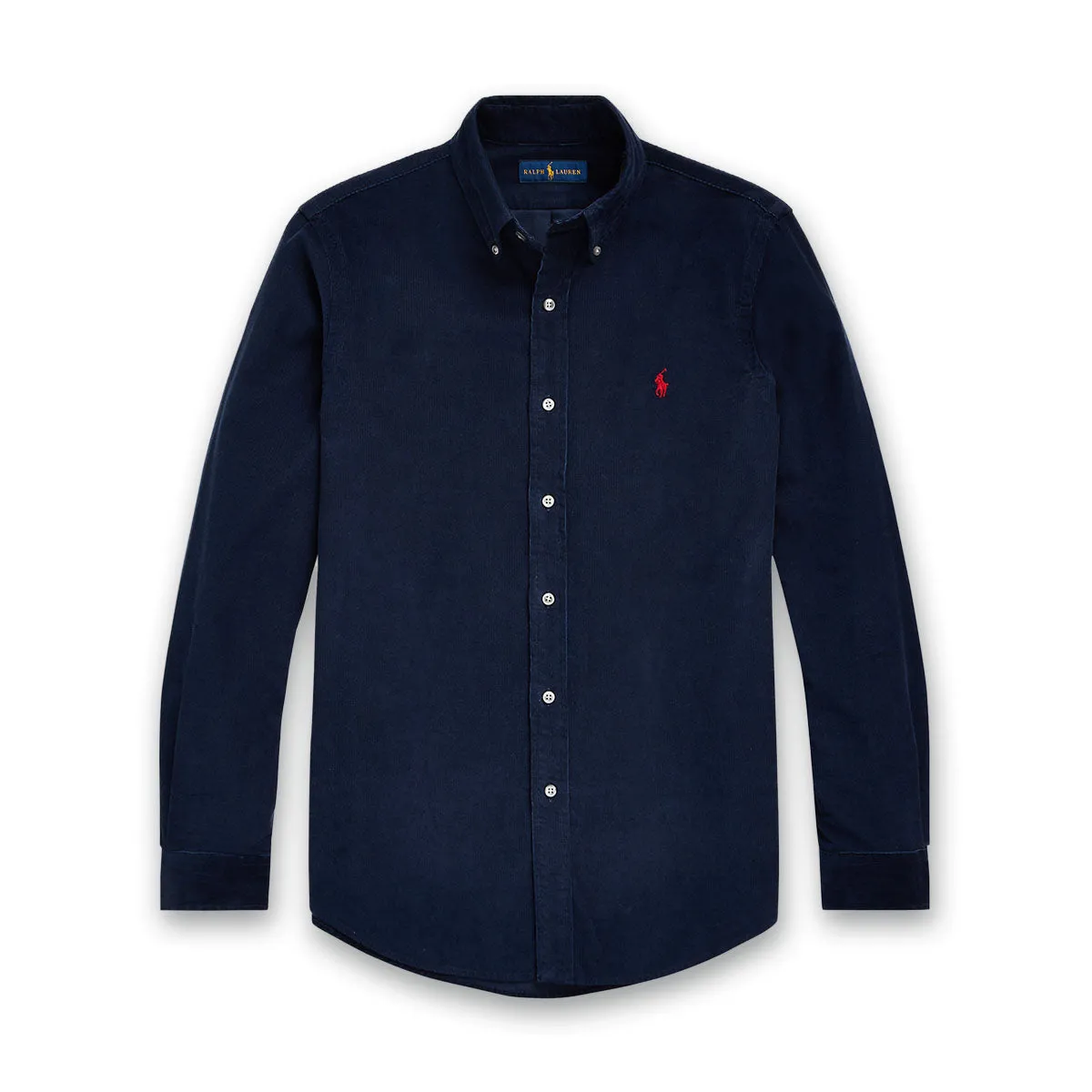 Oeko Tex Certified Active Lifestyle Polo Ralph Lauren - Slim Fit Corduroy Shirt in Navy