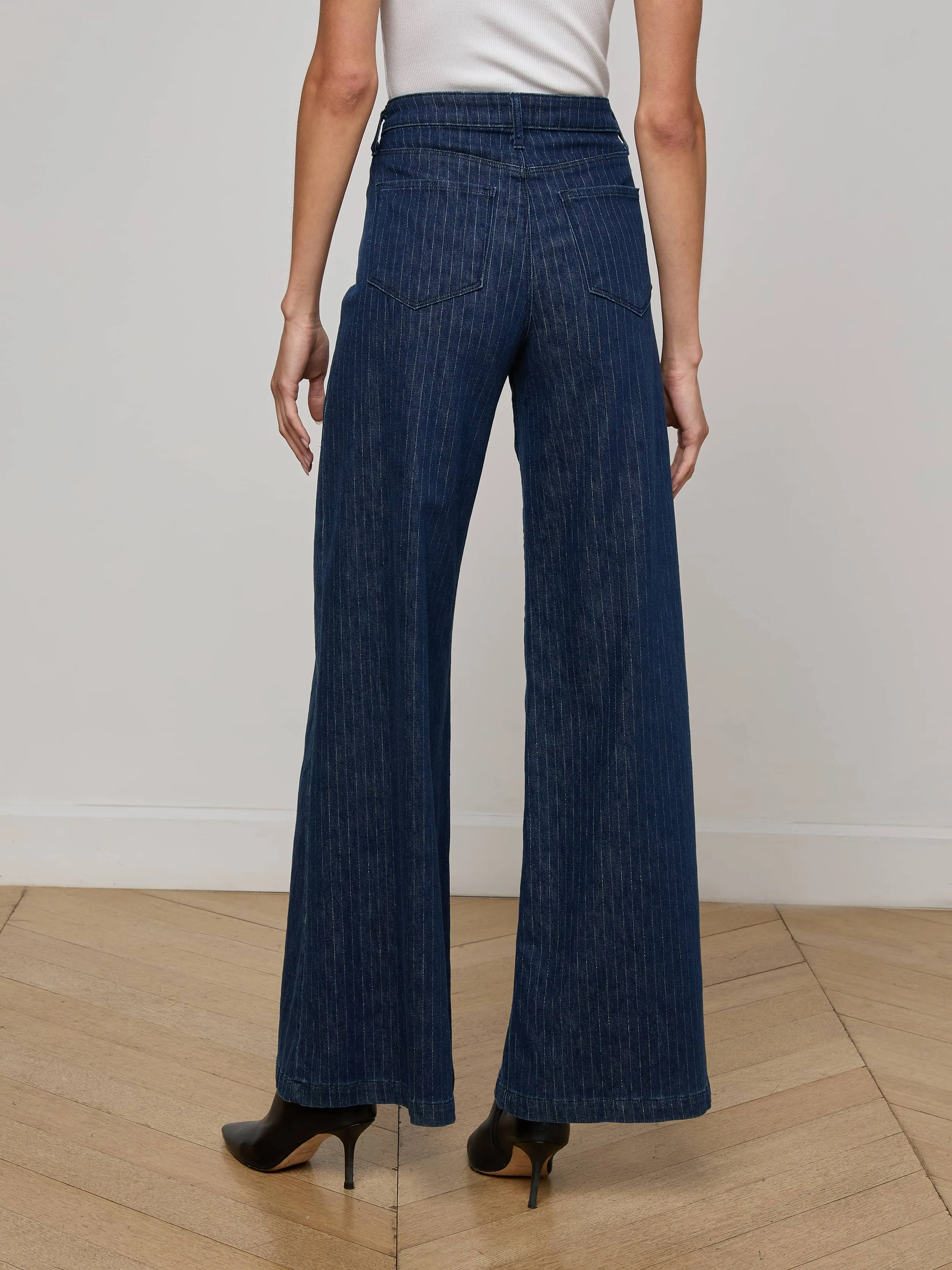Quincy Pinstriped Jean Stylish Fit