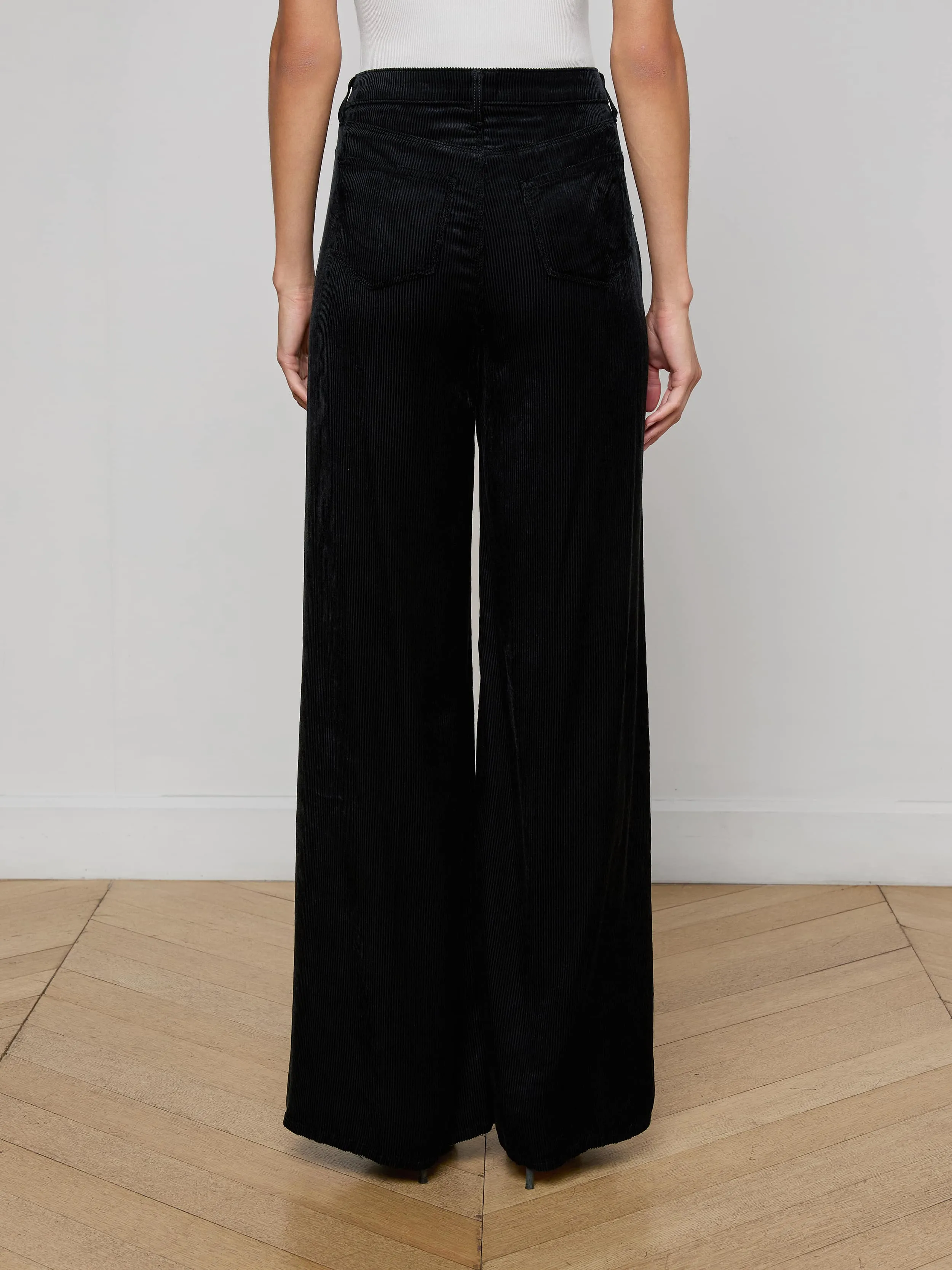 Quincy Wide-Leg Corduroy Jean Comfortable Waist Office Wear Weekend Warrior Trend Setter