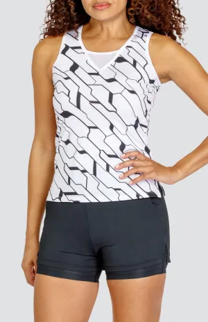 Quintana Tank - Cascade Geo Chalk - FINAL SALE Anti-static