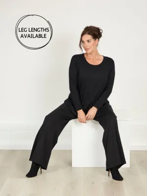 Rachel Heavy Jersey Trouser - black Sweat Resistant